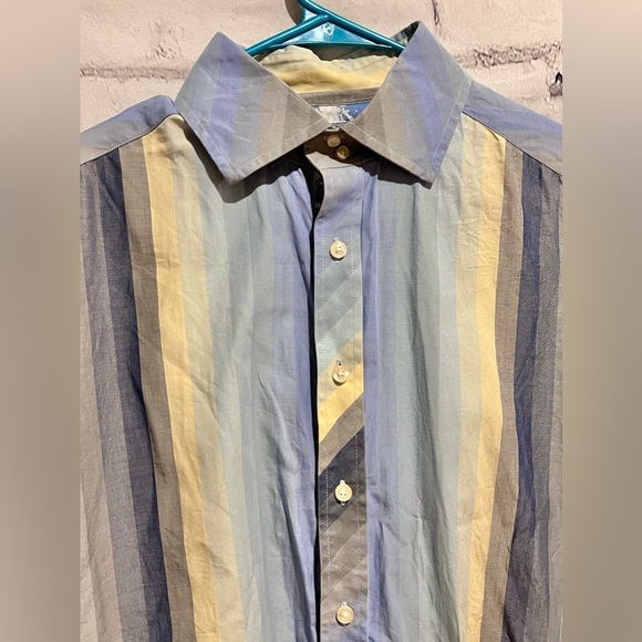 Robert Graham Long Sleeve Flip Cuff Dress Shirt - Picture 2 of 13